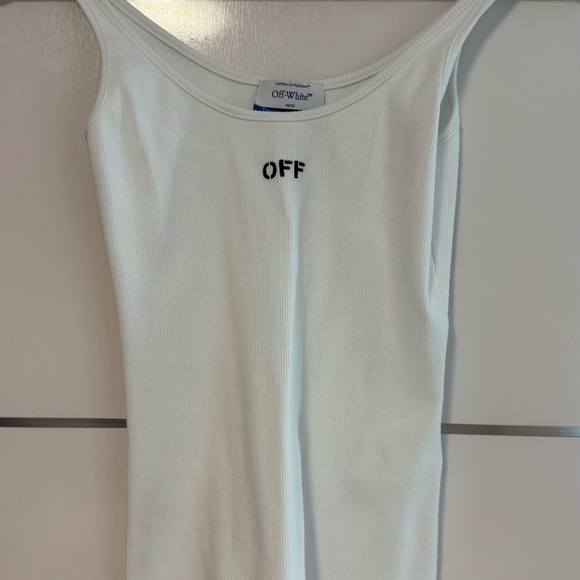 Off-White logo-print scoop-neck tank top - Picture 1 of 1